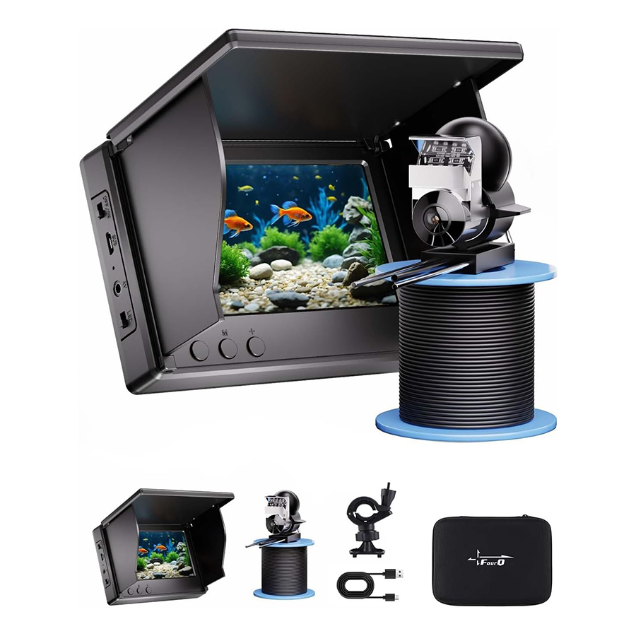 Fish Finder Portable - FOURQ Handheld 1080P 4.3'' LCD Fish
