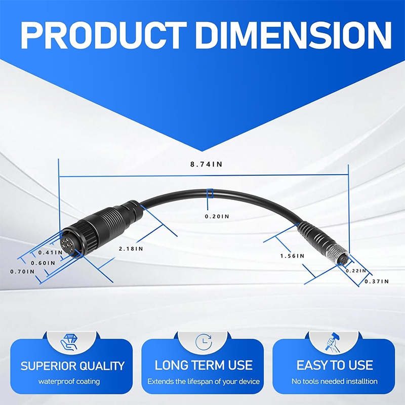 MKR-US2-1 Adaptor Cable Univer - Fish Finder Cable ulasan dan harga