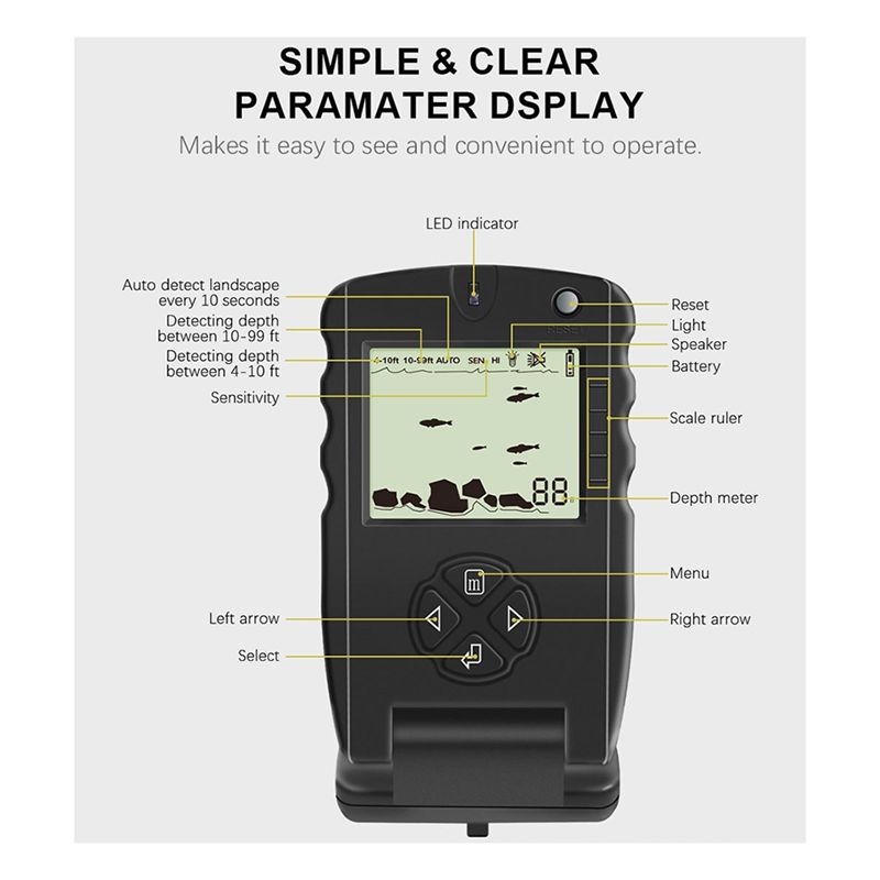 New Portable Fish Finder, Ice  - Fish Finder Transducer ulasan dan harga