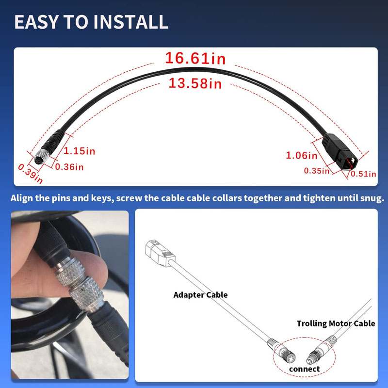Universal Sonar Transducer Ada - Fish Finder Cable ulasan dan harga