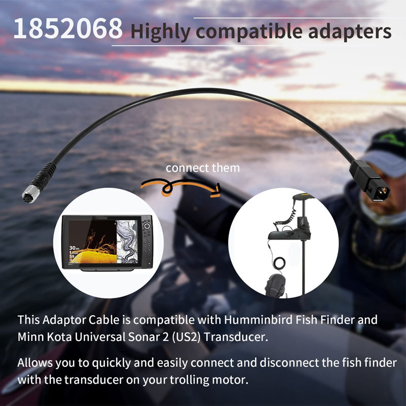 Universal Sonar Transducer Ada - Fish Finder Cable ulasan dan harga