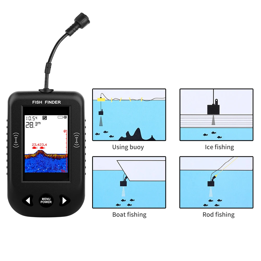 Alarm 100M Portable Sonar Fish - Fish Finder Portable ulasan dan harga