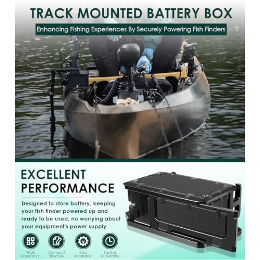 Track Mounted Battery Box for  - Fish Finder Mount ulasan dan harga