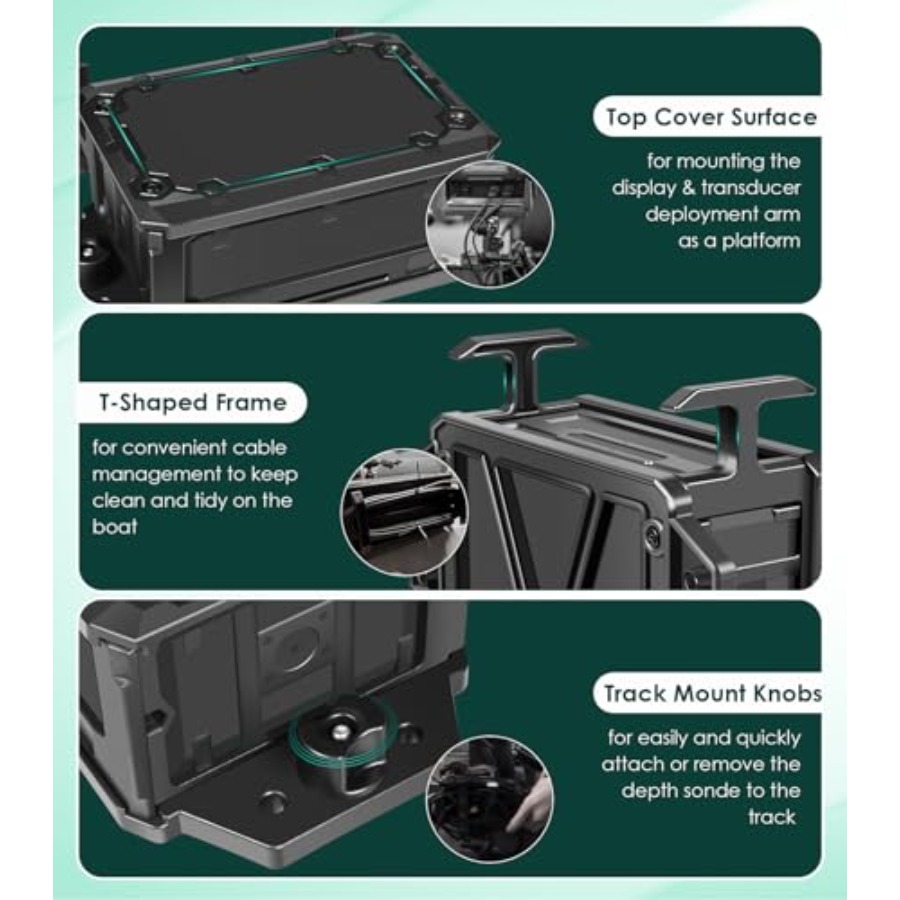 Track Mounted Battery Box for  - Fish Finder Mount ulasan dan harga