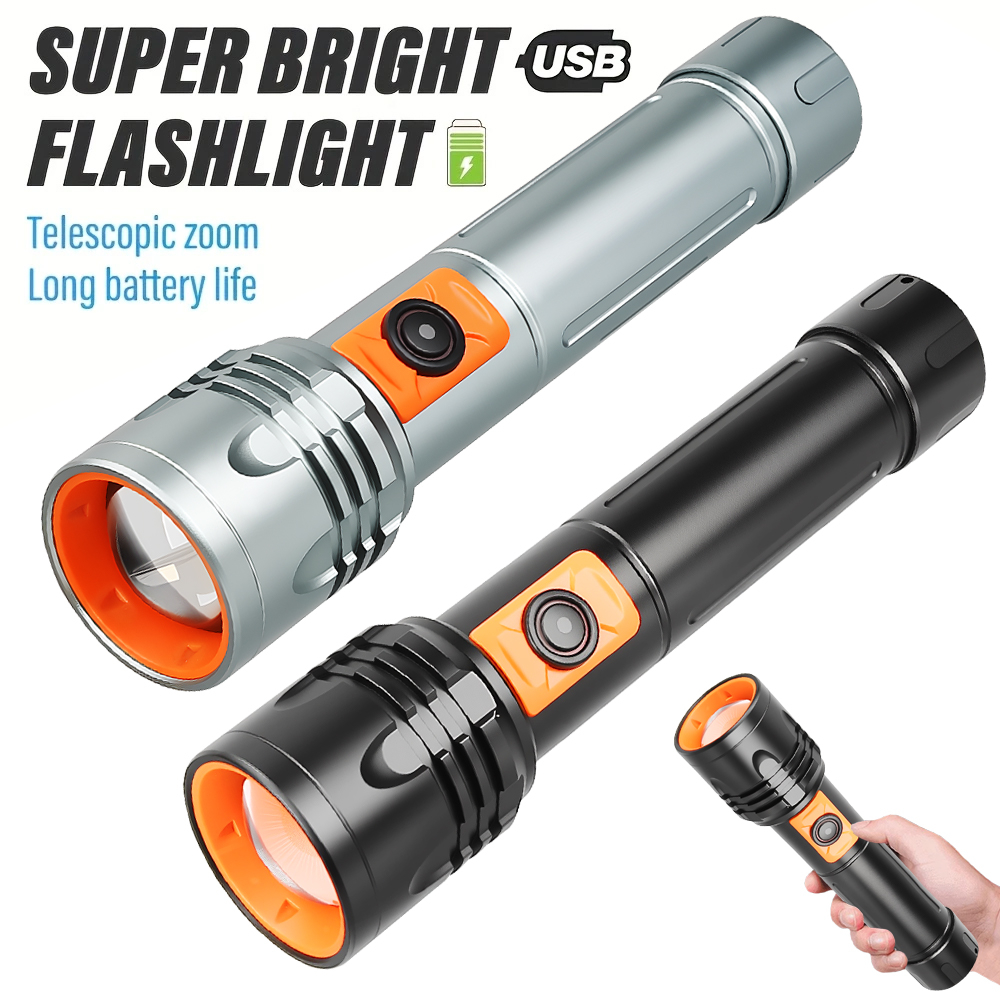High Power LED Flashlight USB  - Fishing Light ulasan dan harga