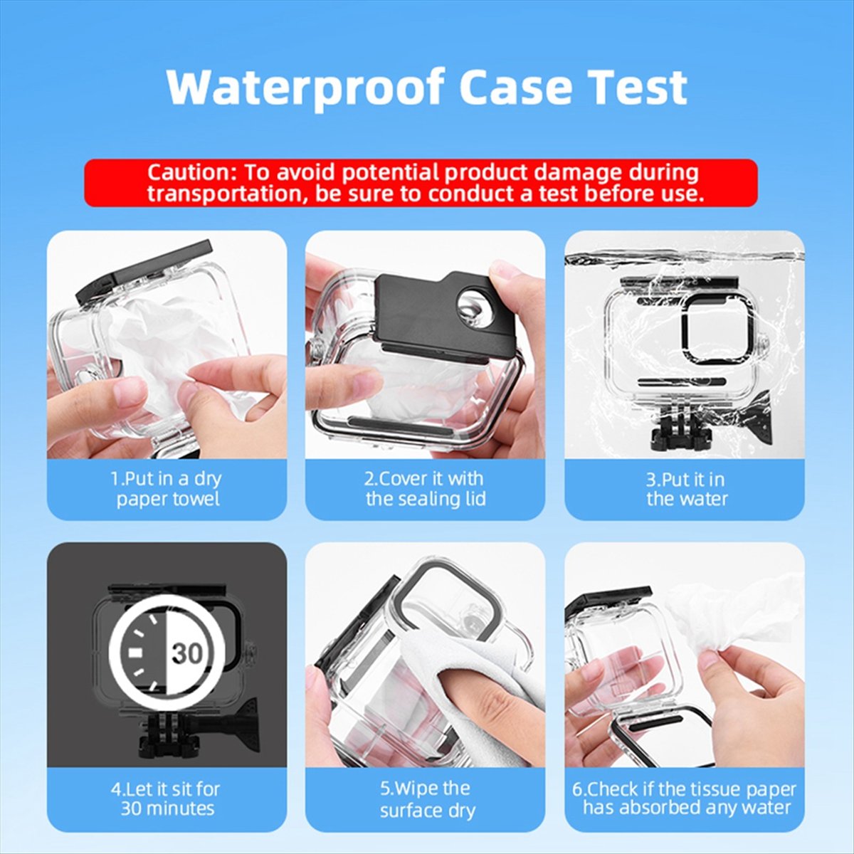 M05K 60M Waterproof Case for G - Underwater Camera ulasan dan harga