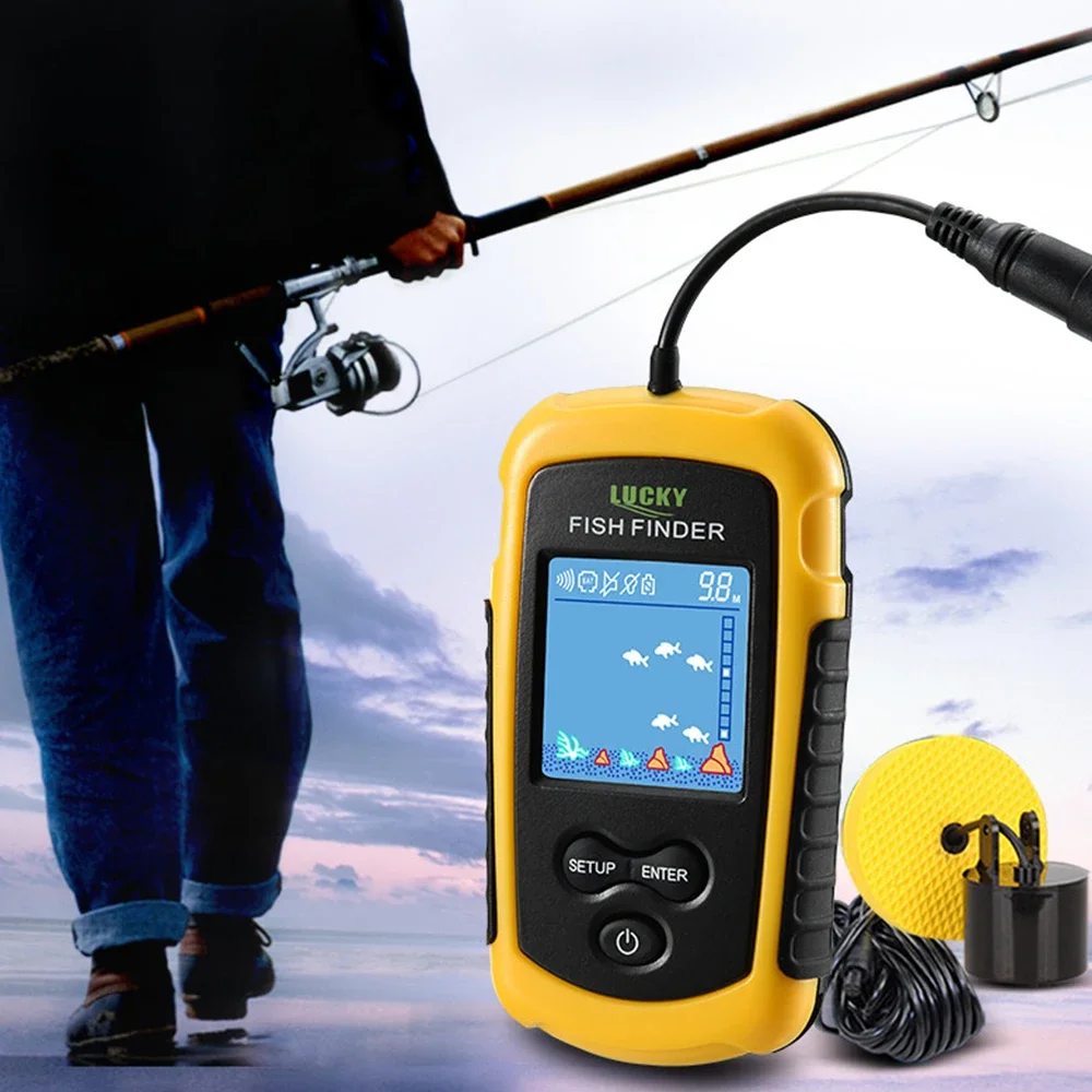 Lucky LCD Color Screen Portabl - Fish Finder Cable ulasan dan harga