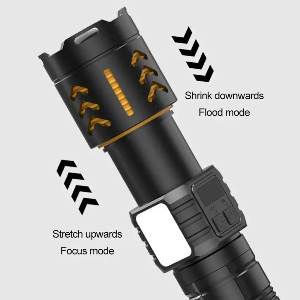 High Power LED Flashlight Zoom - Fishing Light ulasan dan harga