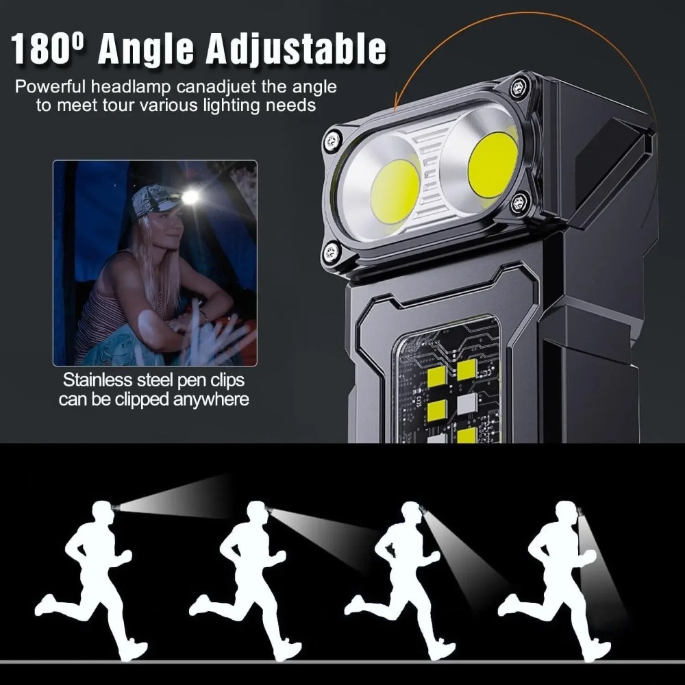180° Rotatable LED Flashlight  - Fishing Light ulasan dan harga