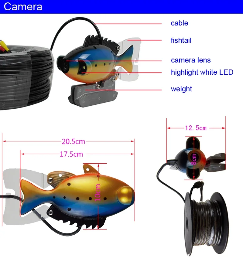 SY801 Full Waterproof Underwat - Fish Finder Case ulasan dan harga