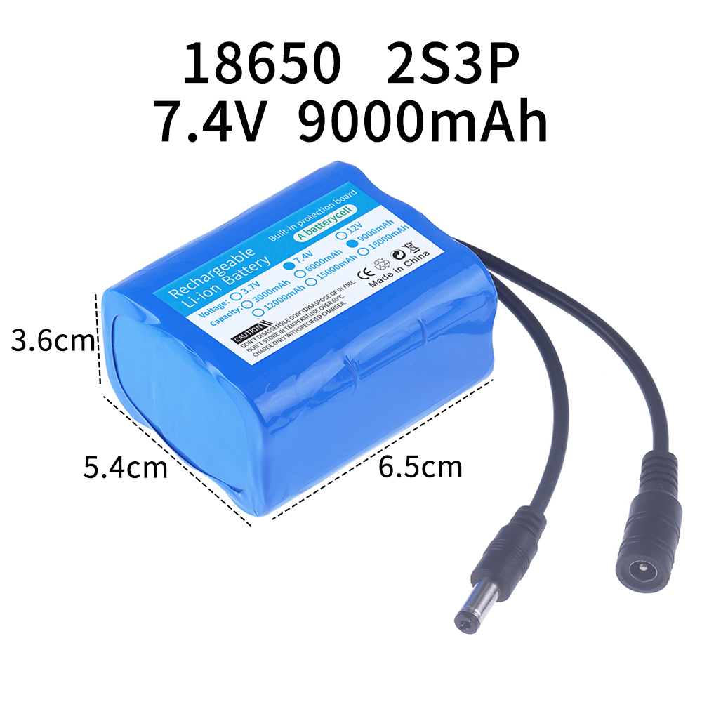 7.4V battery 3000mah/6000mah/9 - Fish Finder Charger ulasan dan harga