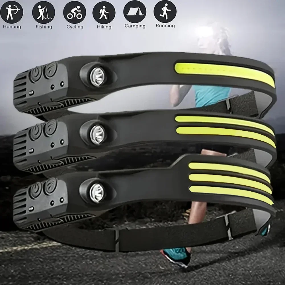 LED Sensor Headlamp Built-in B - Fish Finder Battery ulasan dan harga