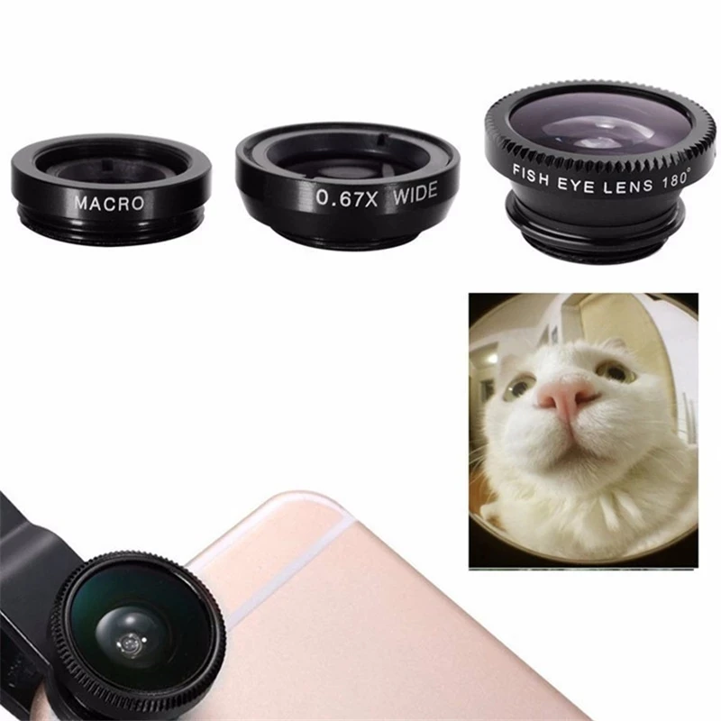 3 In 1 Fisheye Phone Lens 0.67 - Fishing Camera ulasan dan harga