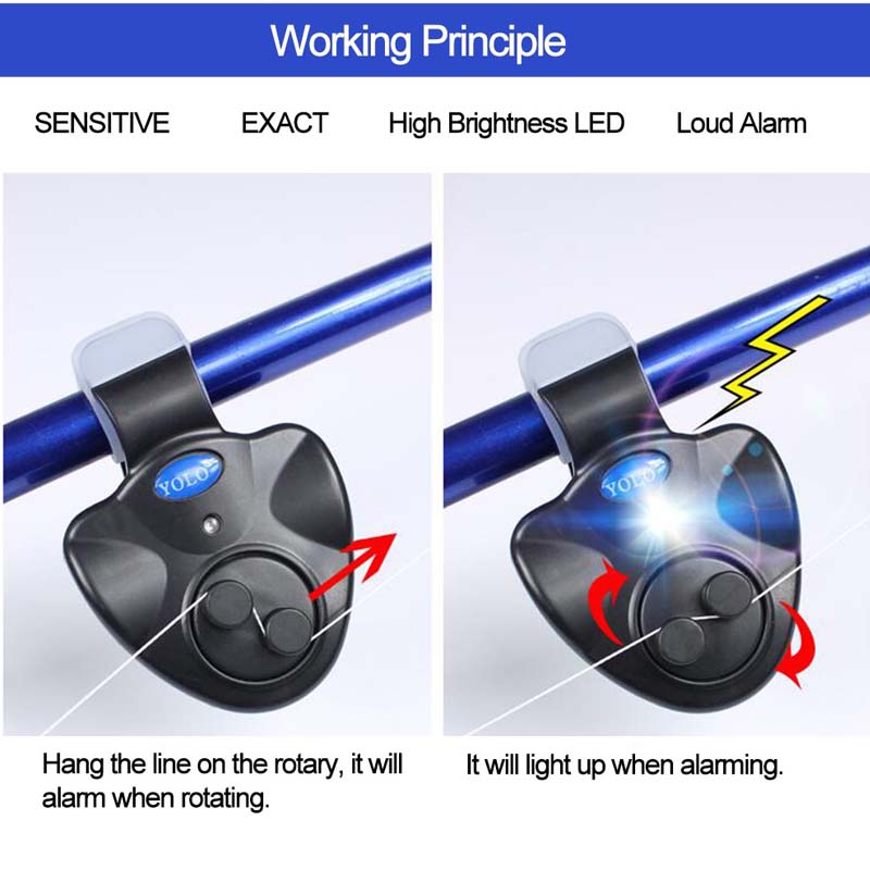 Fishing Rod Bite Alarm LED Ind - Bite Indicator ulasan dan harga