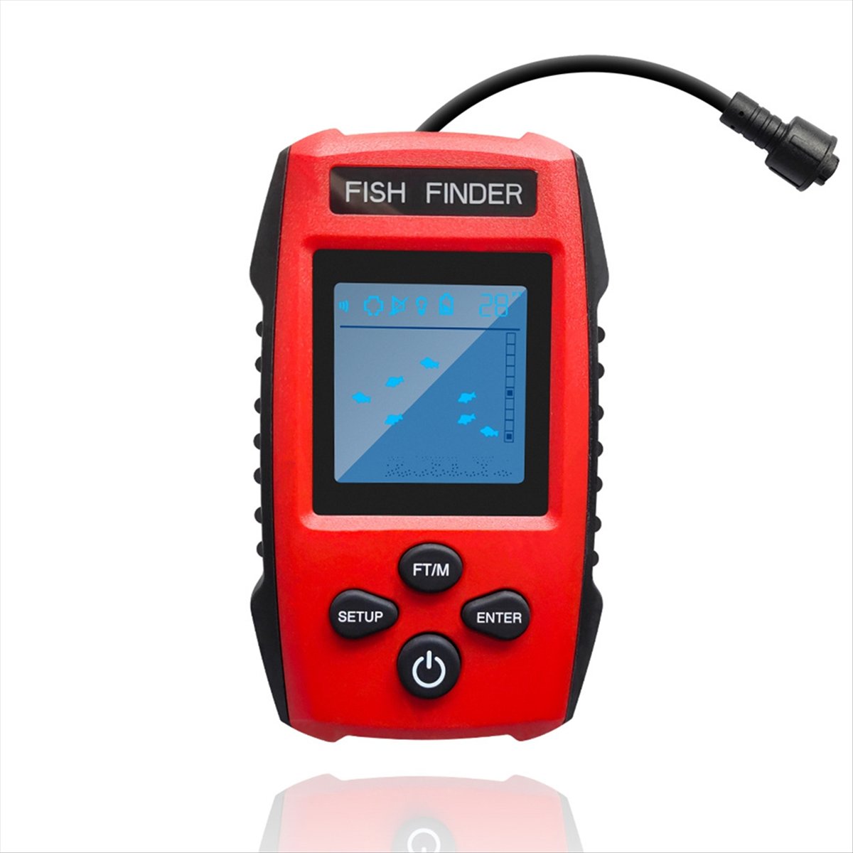 Color LCD Fish Finder Wired So - Fish Finder Transducer ulasan dan harga