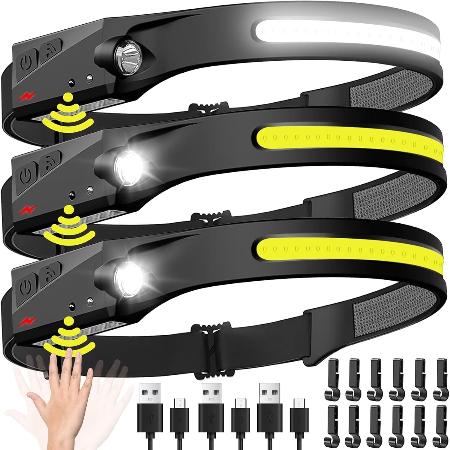 Sensor Headlamp LED Head Flash - Fish Finder Battery ulasan dan harga