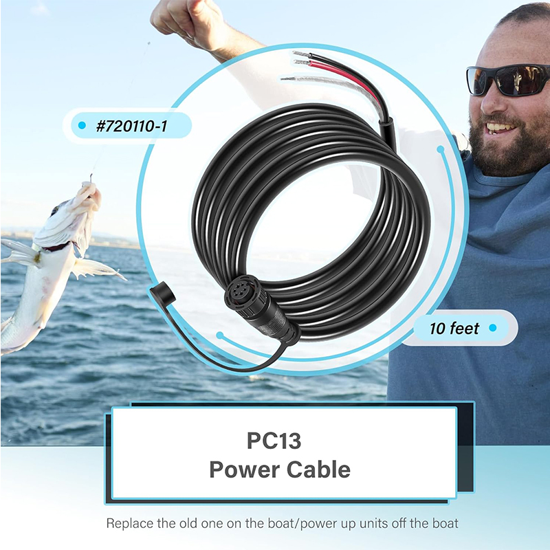 720110-1 PC13 Power Cable for  - Fish Finder Cable ulasan dan harga
