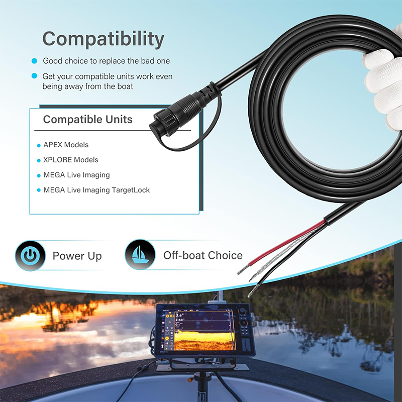 720110-1 PC13 Power Cable for  - Fish Finder Cable ulasan dan harga