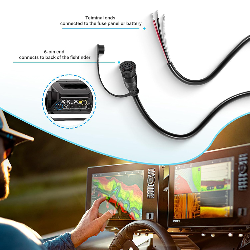 720110-1 PC13 Power Cable for  - Fish Finder Cable ulasan dan harga