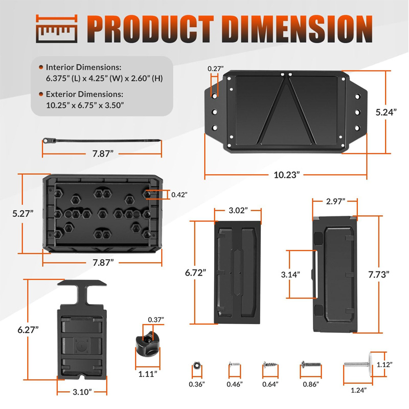 Track Mounted Battery Box for  - Fish Finder Mount ulasan dan harga