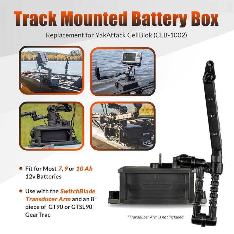 Track Mounted Battery Box for  - Fish Finder Mount ulasan dan harga