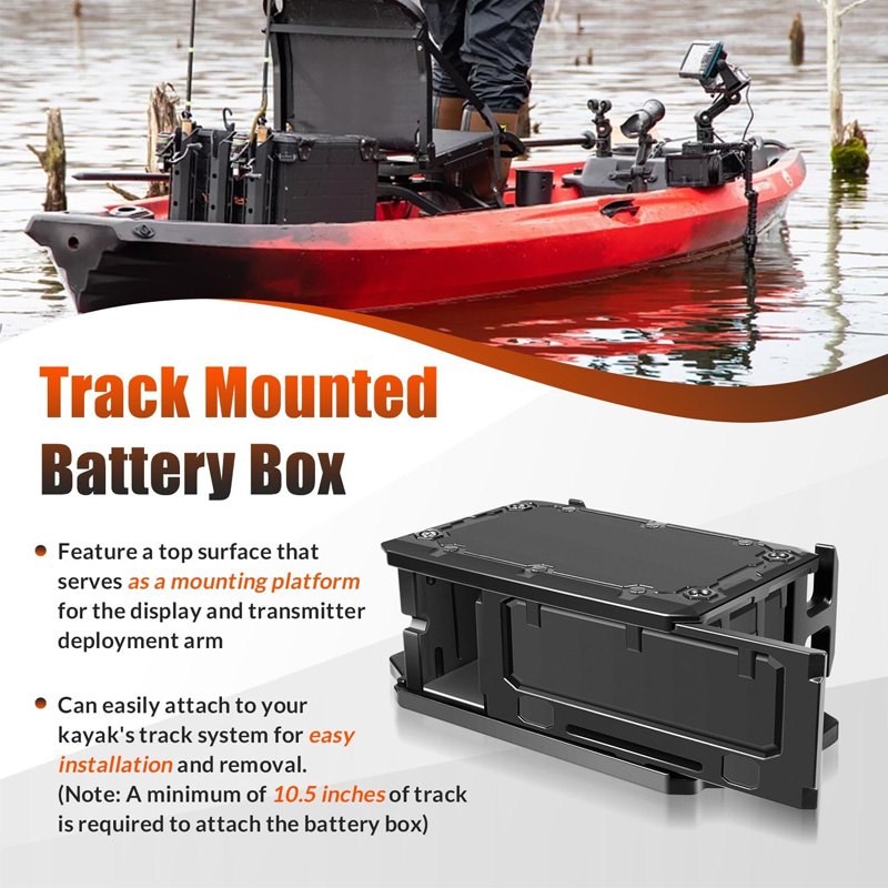 Track Mounted Battery Box for  - Fish Finder Mount ulasan dan harga
