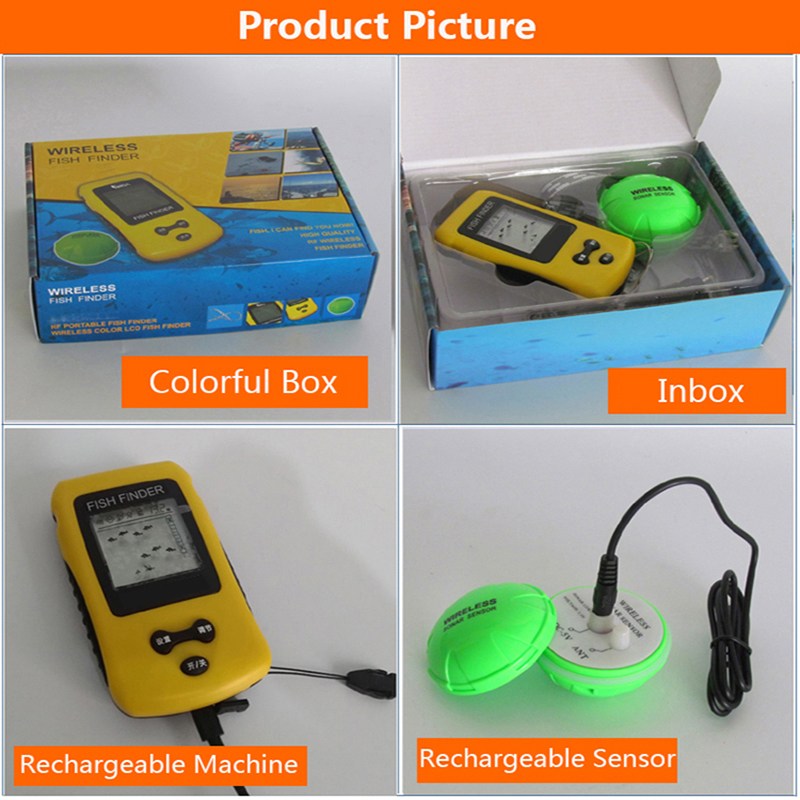 Brand New Colorful Wireless Fi - Fish Finder Transducer ulasan dan harga